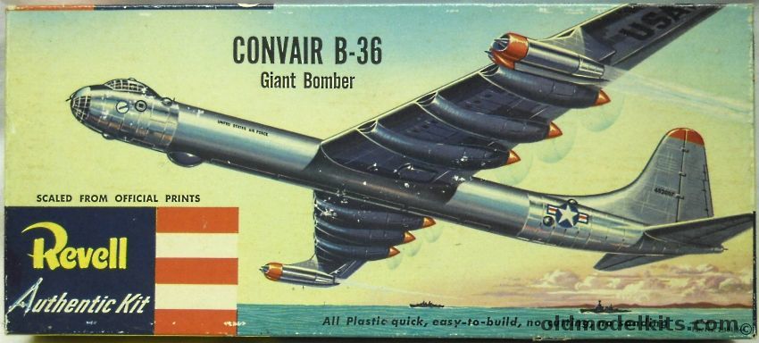 Revell 1/184 B-36 Giant Bomber  Pre 'S', H205-98 plastic model kit